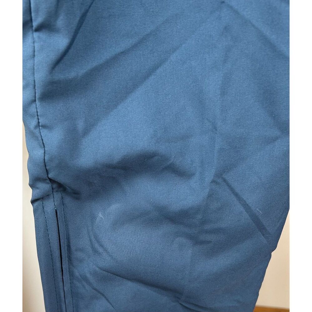 FORRESTER'S Navy Blue Elastic Waist Rain Pants Snap Zipper Golf Lined Size M - Picture 13 of 13